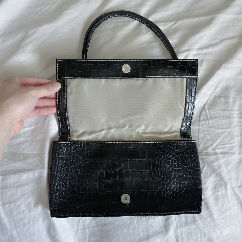 Nine West Croc Shoulder Bag - Gem